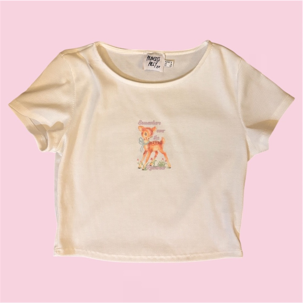 Princess Polly Bambi baby tee - Size US 10